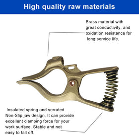 Vaphy brass-welding-ground-clamp durable construction for long-lasting grounding