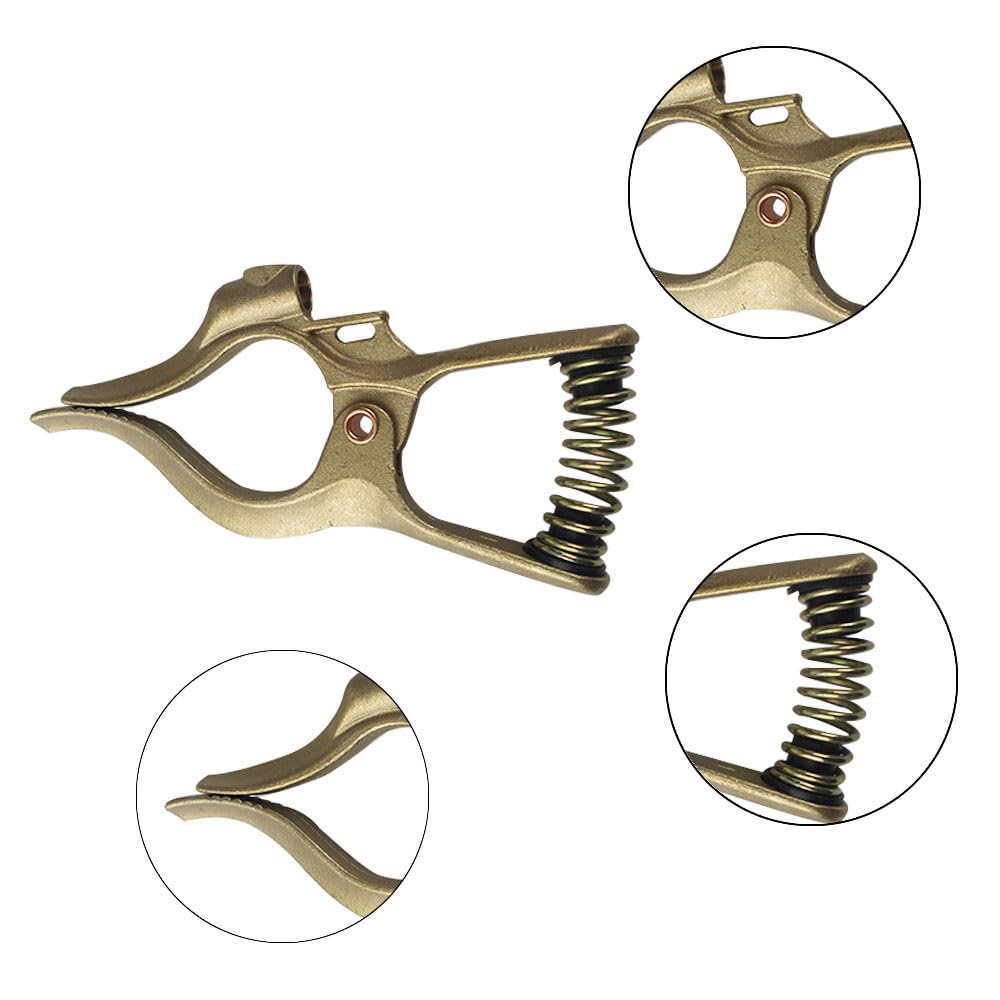 Vaphy 300-Amp T-Style ground clamp offers large contact area for reliable connections