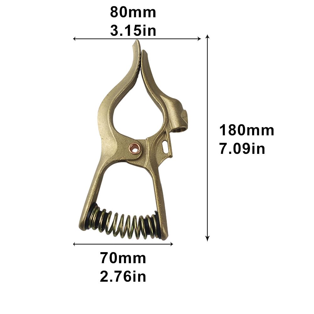 Vaphy brass clamp ready for a range of welding setups and grounding tasks