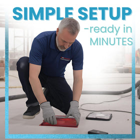 Vapor Score Durable sealed kit case ensures readiness on site.