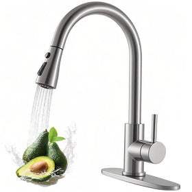 VAPSINT KF100 brushed nickel front view showing durable stainless steel finish