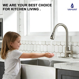 VAPSINT KF100 high-arc swivel providing full sink coverage