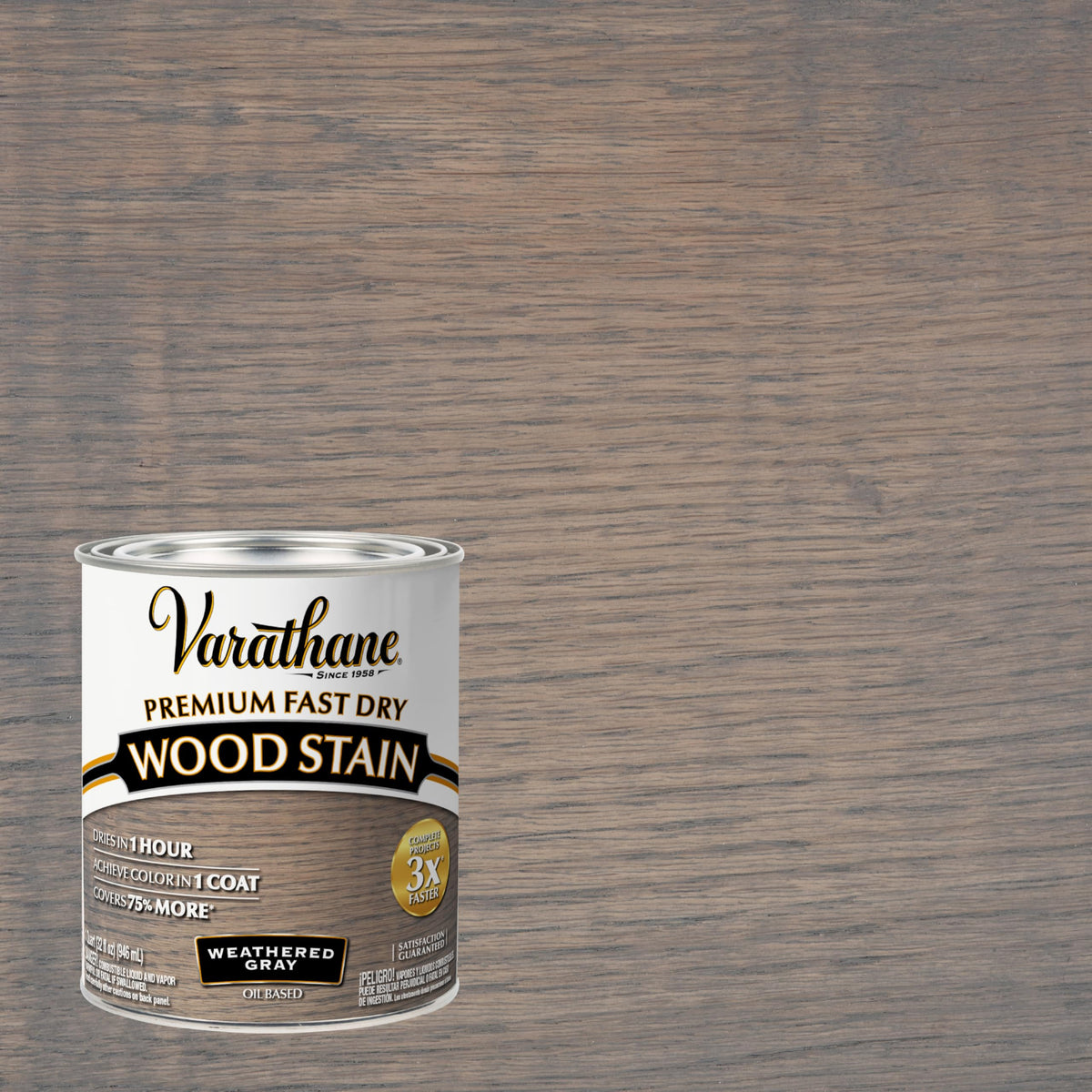 Varathane brush-application demonstrates fast-dry stain on wood