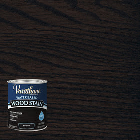 Varathane Ebony water-based stain with low odor for easy application