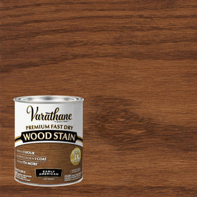 Varathane Fast Dry Wood Stain nano pigment color richness on sample plank