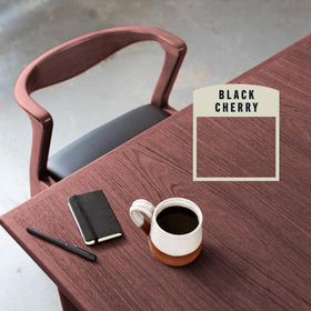 Wood grain close-up shows nano pigments enhancing natural grain clarity.