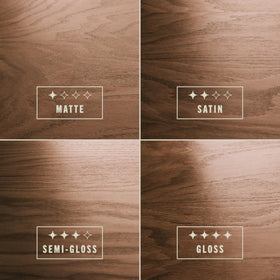 Varathane fast-drying polyurethane coats wood surfaces quickly for efficient refinishing.