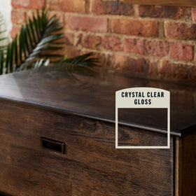 Varathane interior wood protection keeps furniture looking fresh with durable gloss.