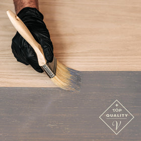 Varathane interior wood stain on cabinets and doors for refined look