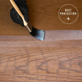 Varathane satin finish can showcases natural wood look with subtle sheen