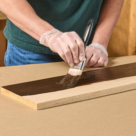 Varathane Total Control Gel Stain on fiberglass for versatile use