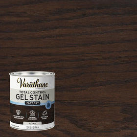 Varathane Total Control Gel Stain low-odor water-based design ideal for indoor projects.