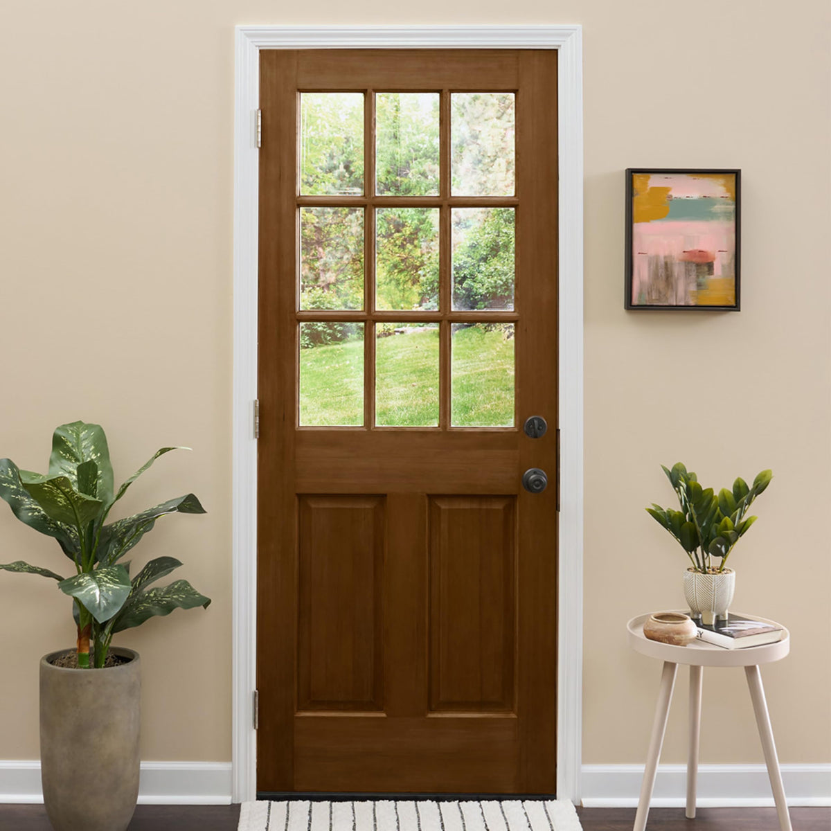 Varathane Total Control Gel Stain applied to a vertical surface without drips