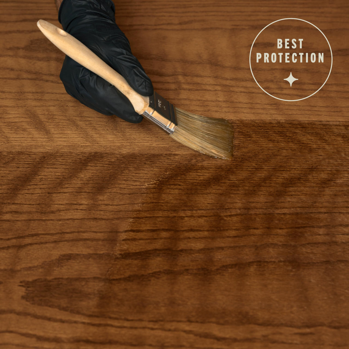 Varathane Ultimate Polyurethane adds warm golden glow to wood grain