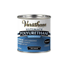 Varathane Ultimate water-based polyurethane delivers crystal-clear protection preserving natural wood grain.
