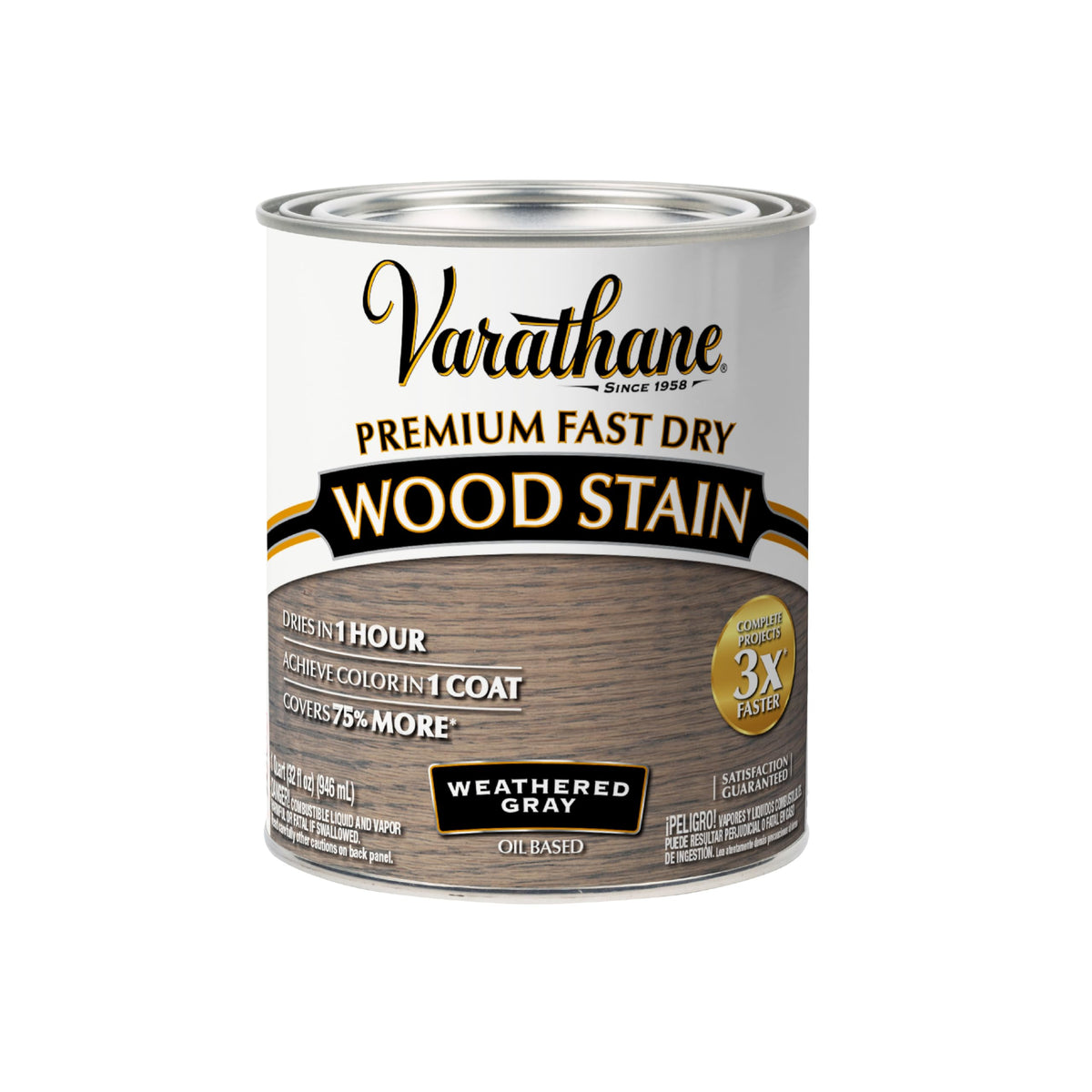 Varathane weathered-gray bottle close-up shows rich interior color