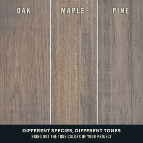 Varathane weathered-gray color chip for sample testing and planning