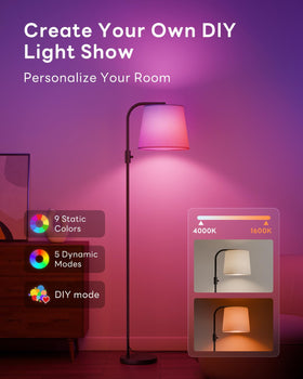 VARICART nine static colors offer quick mood changes for any room vibe