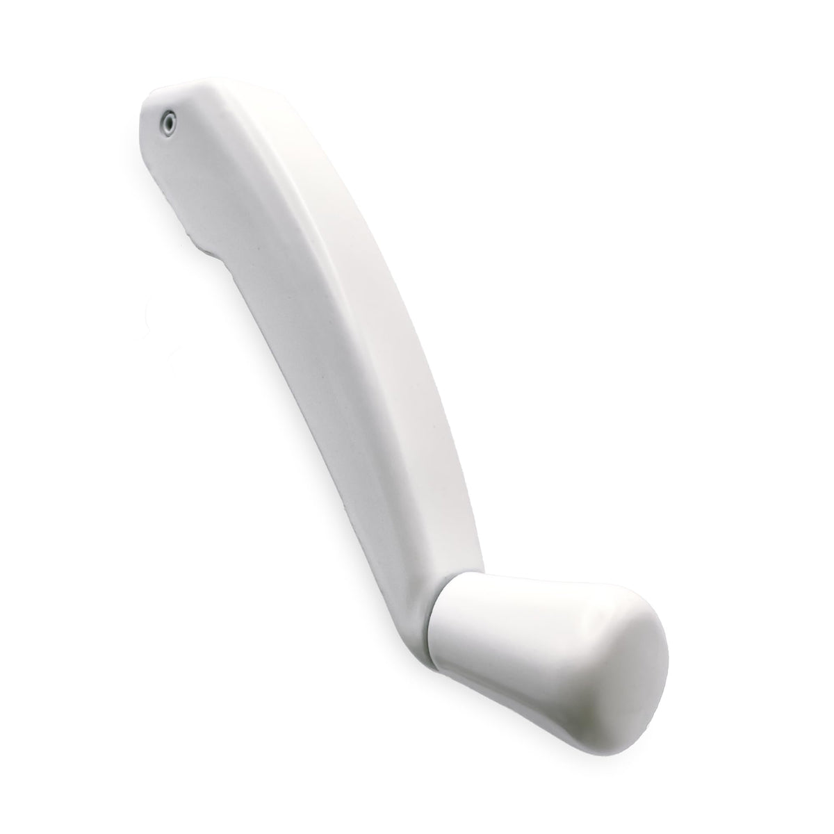 Variel Properties casement crank folding white finish demonstrates a space-saving design.