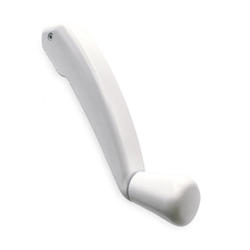 Variel Properties casement crank folding white finish demonstrates a space-saving design.