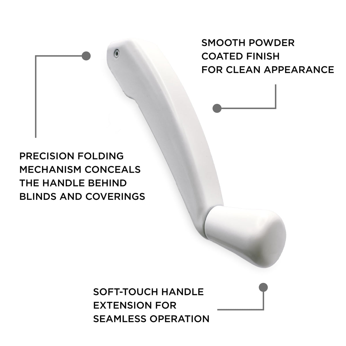 Variel Properties window handle with easy installation supports quick DIY setup.