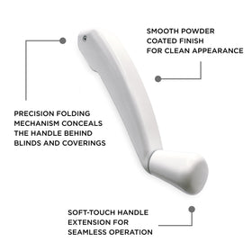 Variel Properties window handle with easy installation supports quick DIY setup.