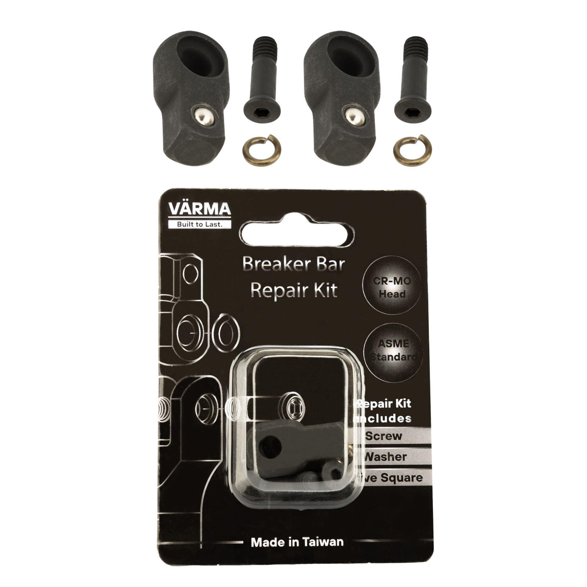 VÄRMA 1/2-inch breaker bar head kit two-pack restores precise angle control.
