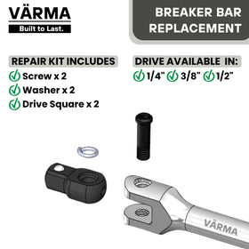 VÄRMA CR-MO steel head delivers durability for heavy-duty use.