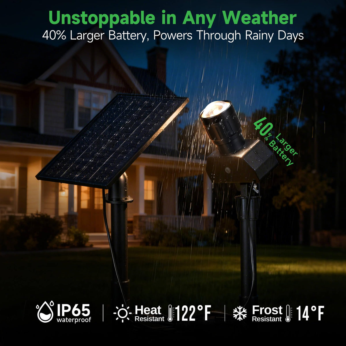 Varmtalys five lighting modes offer warm to cool ambience.
