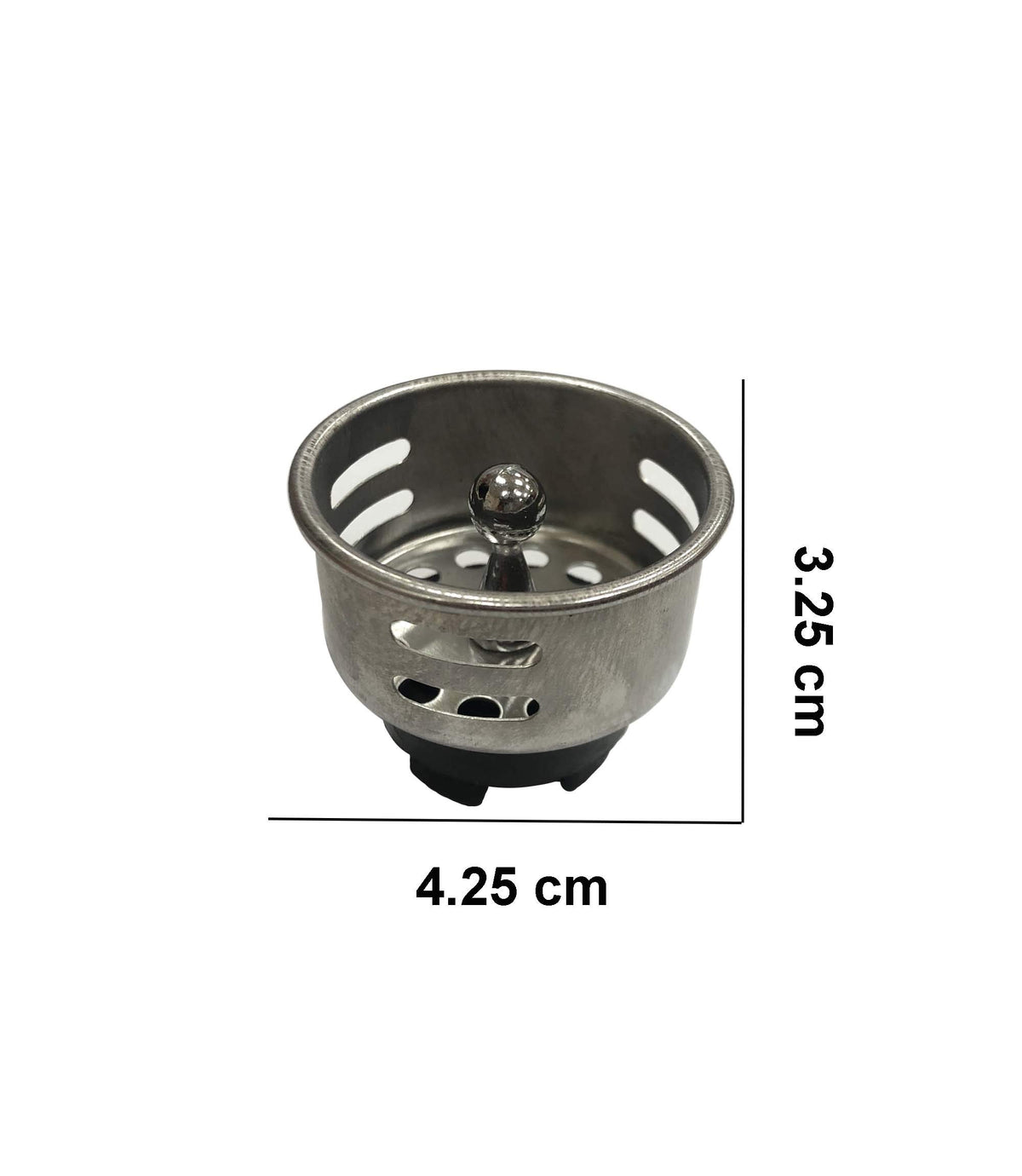 VARNAHOME junior duo strainer stopper seals the drain, ideal for bar and prep sinks.