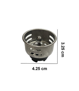 VARNAHOME junior duo strainer stopper seals the drain, ideal for bar and prep sinks.