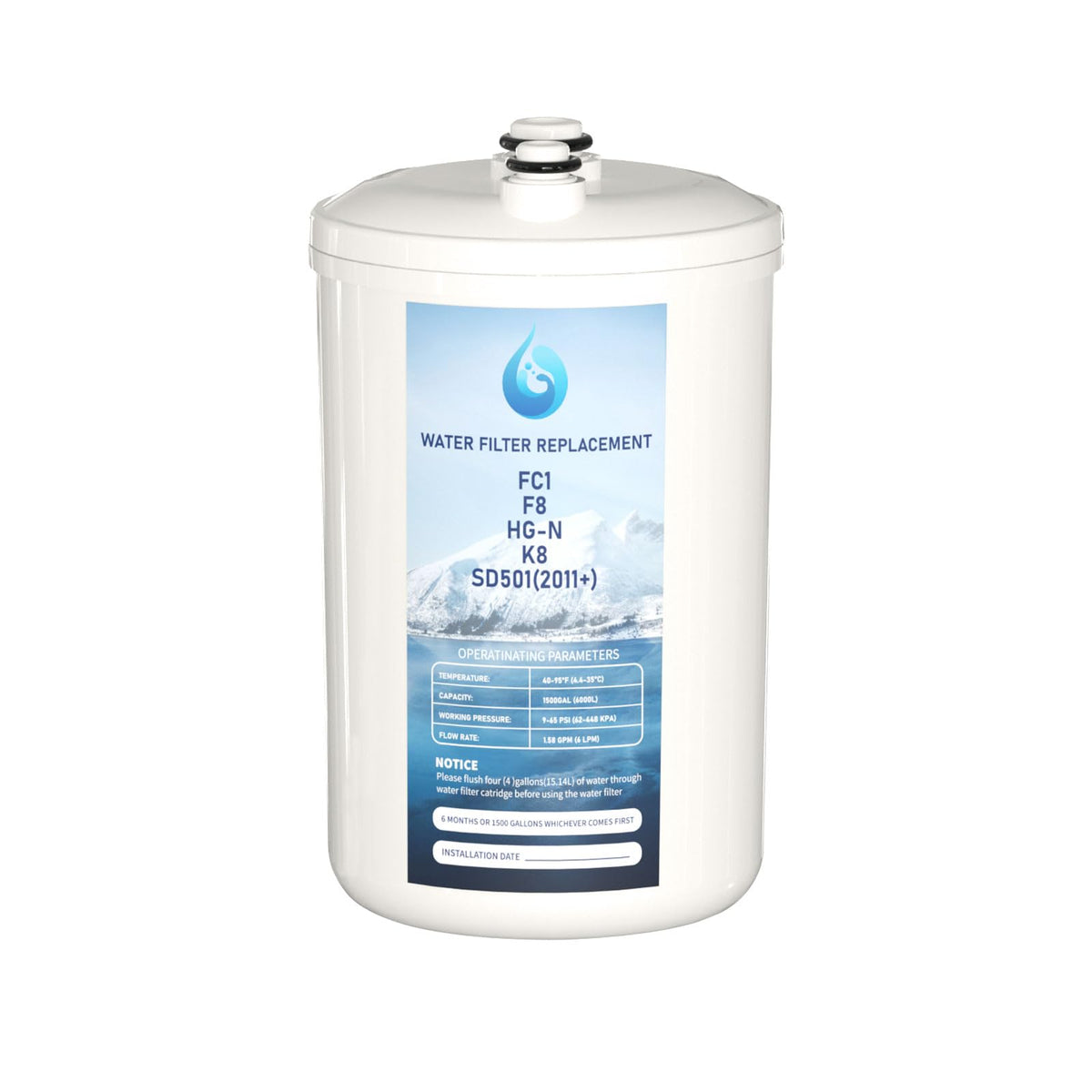 Varycony FC1 filter compatibility with Enagic F8/HG-N on K8 and SD501.