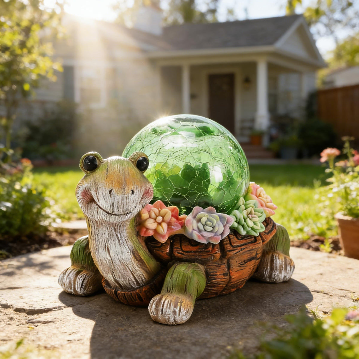 Vasesun turtle outdoor decor for patios yards and balconies.