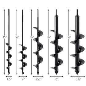 VASGOR 1-6x16 auger in soil demonstrates precise hole depth for bulbs.