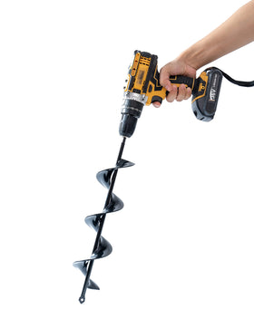 VASGOR auger works with 3/8 inch chuck drills for versatile digging.
