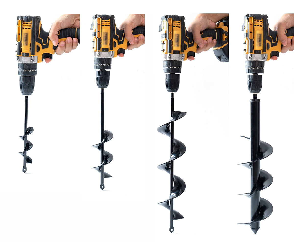 VASGOR bulb planting auger 3.2x16 inch handles larger bulbs and seedlings.