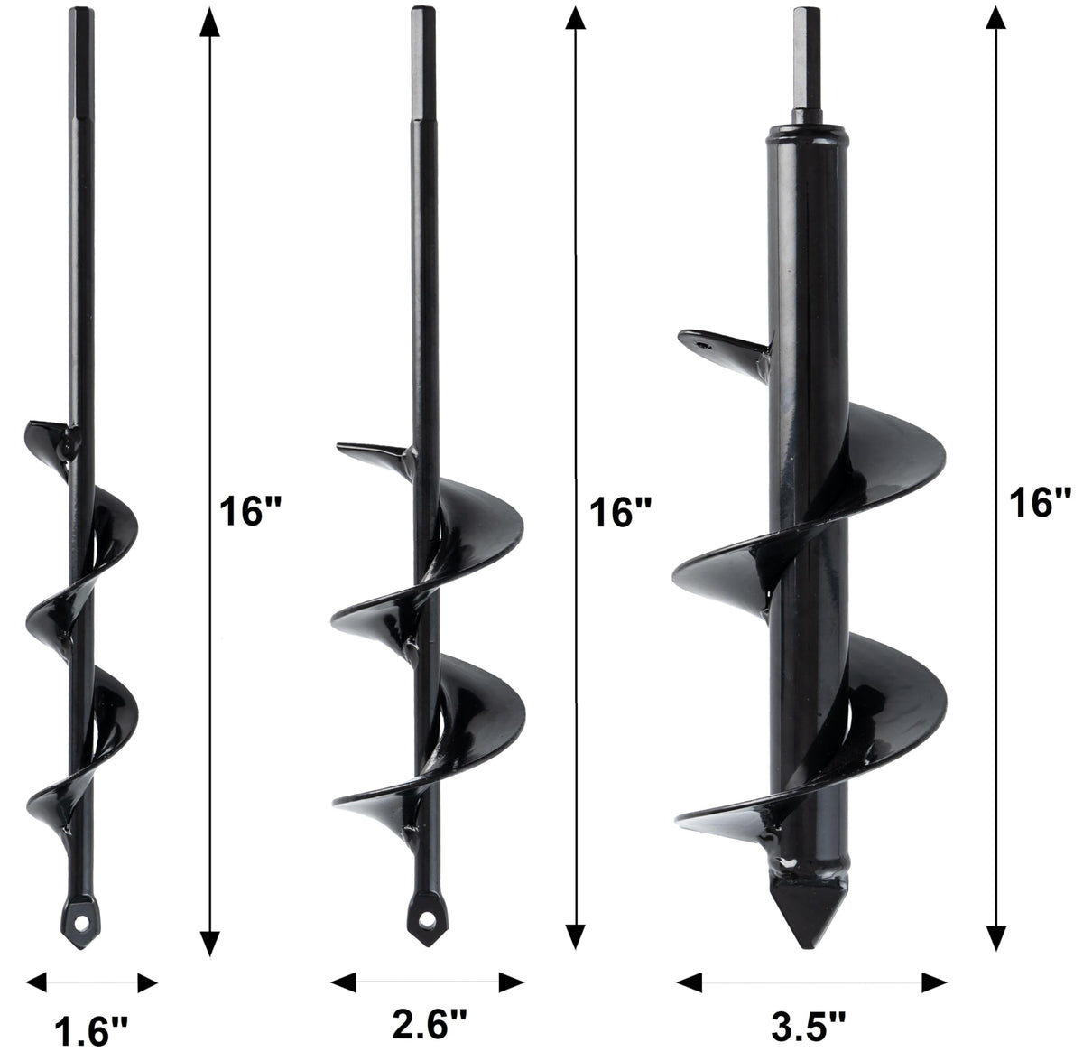 VASGOR bulb planting auger 2.6x16 ideal for mid-size bulbs.