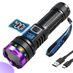 VASTFIRE 365nm UV flashlight reveals hidden fluorescence for stains and marks