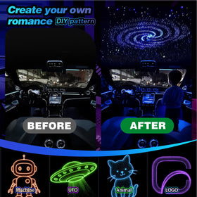 VASTFIRE music-sync mode syncs lights to your tunes.