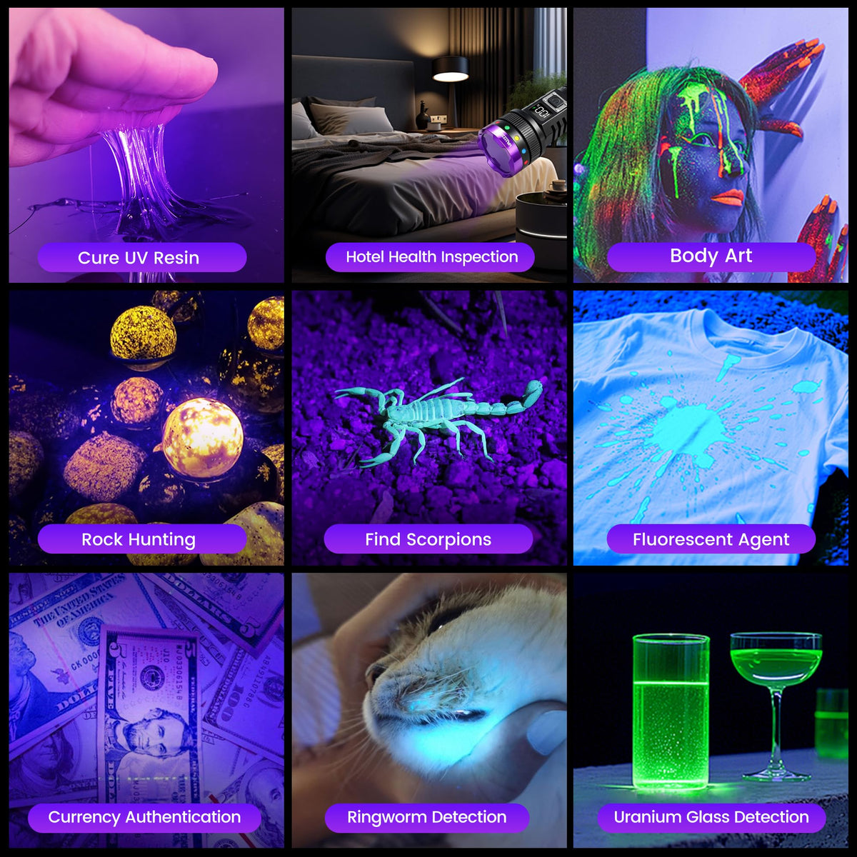 VASTFIRE resin-curing UV light enables precise curing in various settings
