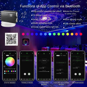 VASTFIRE RGBW color modes and remote offer customizable ambiance