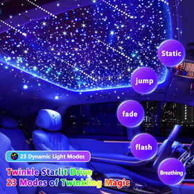 VASTFIRE Starlight Headliner dual-power adapter supports home and car use.
