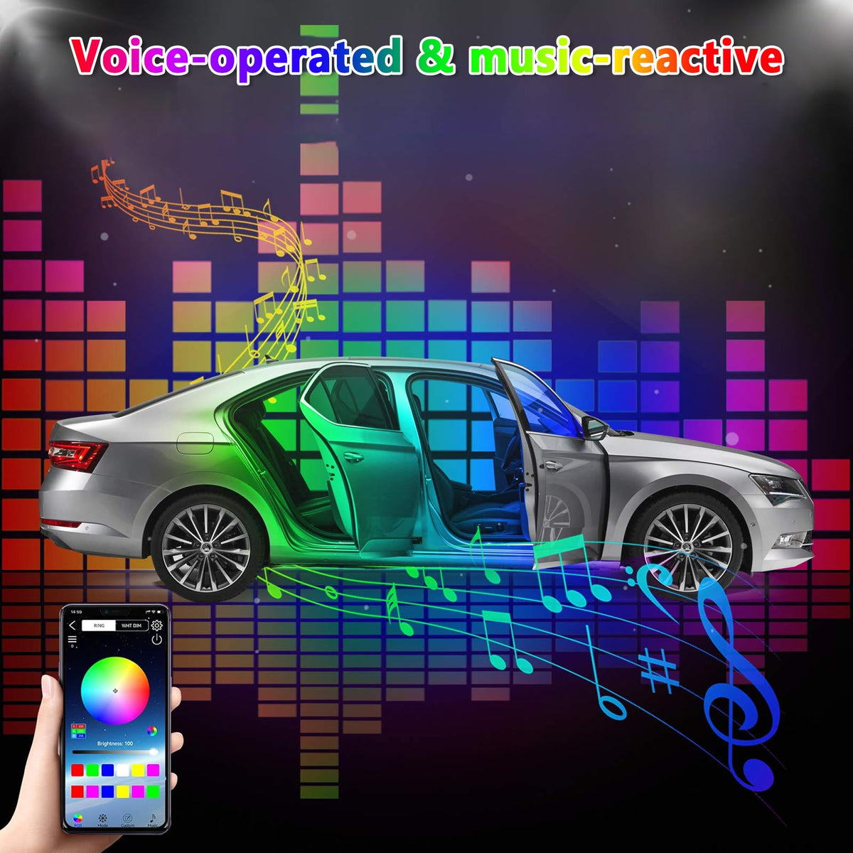 VASTFIRE Starlight Headliner remote provides quick access to presets.