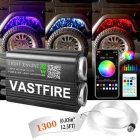 VASTFIRE Starlight Headliner RGBW controls enable vibrant color customization.