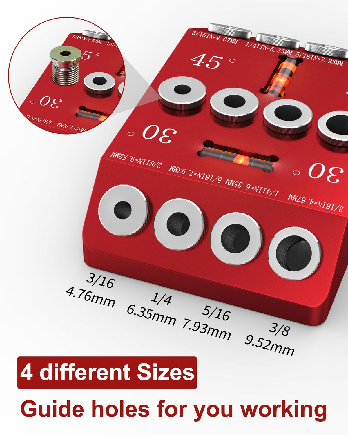 VASTHOME angle drill guide straight holes aids clean drilling on-site for accuracy.