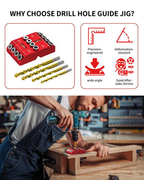 VASTHOME corner drill guide supports accurate woodworking for stairs and handrails.