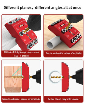 VASTHOME drill guide with four bits speeds setup and project versatility.