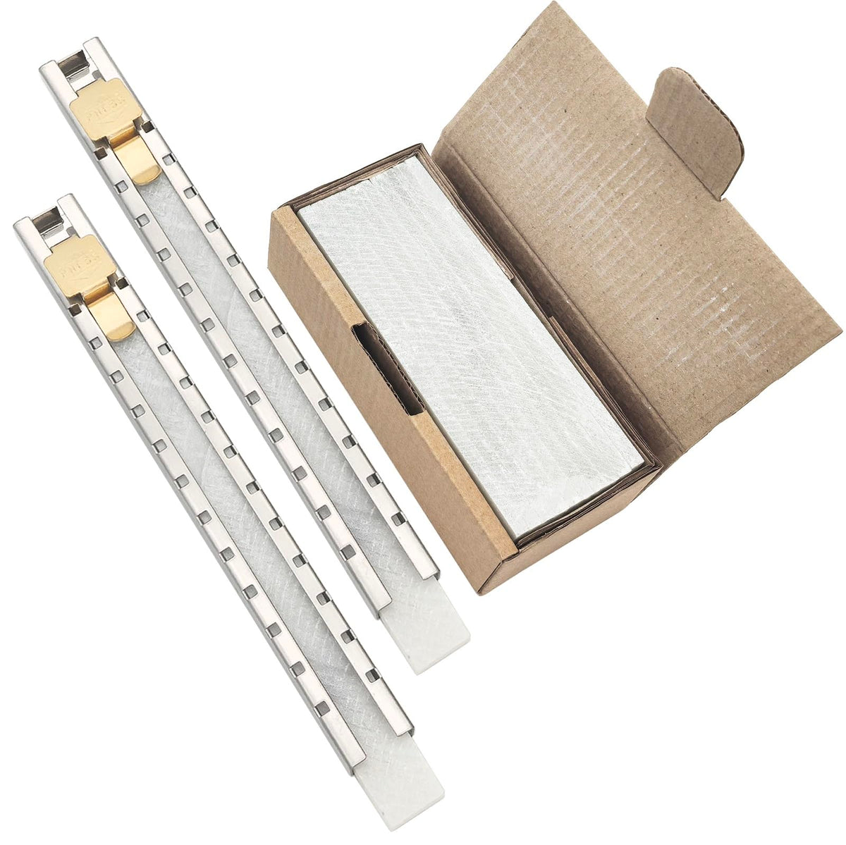 VASTOOLS flat soapstone holders in stainless steel for secure marking during welding