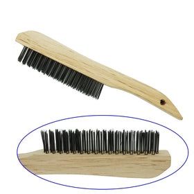 VASTOOLS wire scratch brush on shoe handle for fast debris cleanup