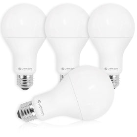 VATION LIGHTING 18W A21 LED bulb packaging highlights energy efficiency and modern design
